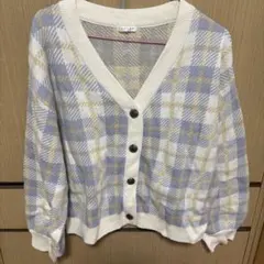 C.O.L.Z.A チェック柄カーディガン 長袖