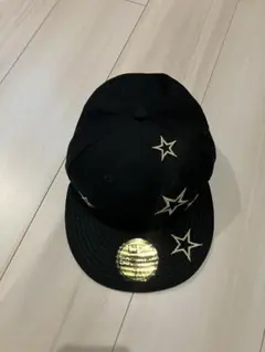 New Era 59FIFTY ブラック キャップ 7 3/8