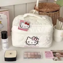 ハローキティ キティちゃん キルティング ハート ポーチ 大容量 新品未使用