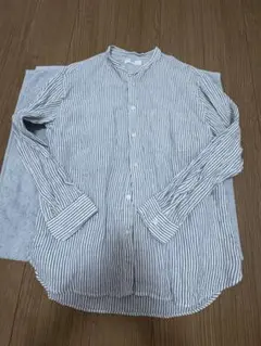 UNIQLO ストライプ 長袖シャツ M