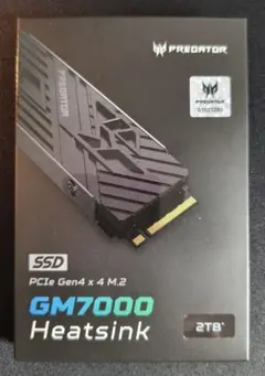 m.2SSD PREDATOR GM7000 2TB ヒートシンク付きモデル