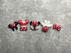 ディズニー　ミニー　ネイルパーツ