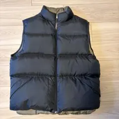 L.L.Bean リバーシブル グースダウンベスト ブラック ブラウン 刺繍ロゴ