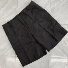 attribis ショートパンツ チャコールグレー 無地 裏地付き サイズ2