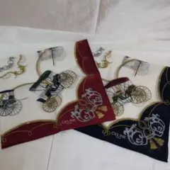 ✿CELINEセリーヌ 馬車柄マカダム大判ハンカチ2枚セット未使用保管品✿