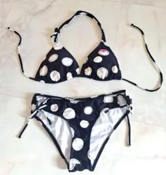 【美品】ROXY ロキシー 水着 ビキニ Lサイズ ドット柄のサムネイル