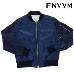 MA-1 スタジャン　ブルゾン　ENVYM ネイビー