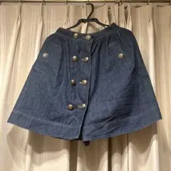 ボーダーズアットバルコニー DENIM QUILTED SKIT デニムスカート ボーダーズアットバルコニー DENIM QUILTED SKIT デニムスカート