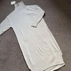 新品タグ付「「SIMPLICITEシンプリシテェ」ニットロングワンピース