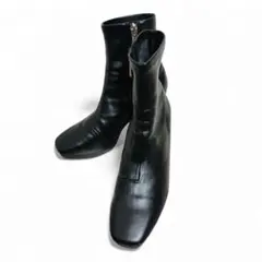 最終値下げ　Lサイズ　美品　RANDA ストレッチチャンキーヒールショートブーツ