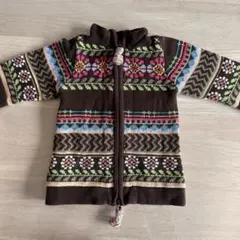 GAPKIDSブラウンニットパーカー