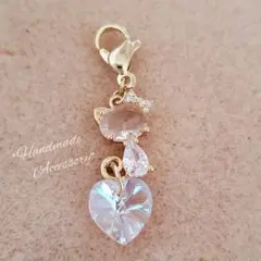 ハンドメイド♡*゜チャーム スワロフスキー