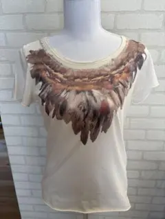 レア品 Natural VINTAGE GOA フェザーネイティブ 半袖Ｔシャツのサムネイル