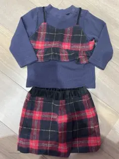 美品　プティマイン　petitmain  トップス　スカート　セット