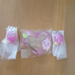 しずくちゃん ロゼちゃん カラビナ、めじるしアクセサリー 3点セット