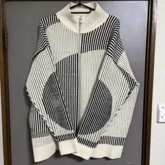 いっちー様専用ZARA　目黒蓮着用　コントラストシェニールカーディガン　Lサイズ