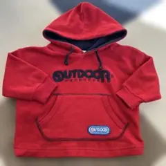 OUTDOOR 赤 フード付きフリーストレーナー