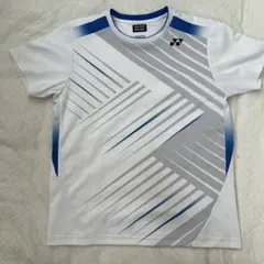 YONEX バドミントンユニフォーム&ズボン　JP L ホワイト/ブルー　美品