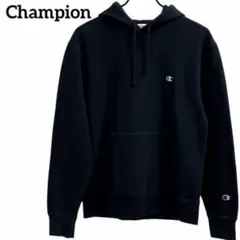 【Champion】 パーカー スウェット　プルオーバー　ブラック　Lサイズ