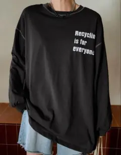 ロンT ロンティ ロングTシャツ 　Sサイズ　バックプリント