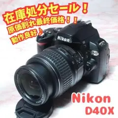 ✨ニコン D40x✨人気CCD機 入門機 高画質＆軽量 初心者 美品 ショット少 ✨ニコン D40x✨人気CCD機 入門機 高画質＆軽量 初心者 美品 ショット