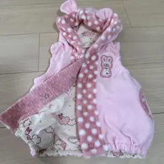 ベビー 耳付きフリースベスト