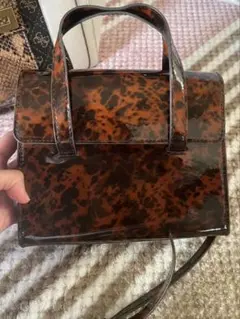 ローリーズファーム ブラウン スリングバッグ