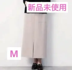オペークドットクリップ　ストレッチタイトスカート