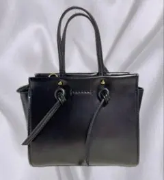 ZARA ブラックミニトートバッグ