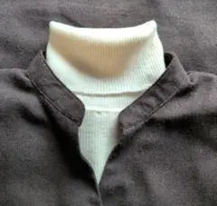 ダークブラウン 長袖シャツ LL