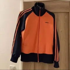 adidas オレンジ ジャージ トラックジャケット