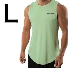 【筋肉を綺麗に見せる✨】タンクトップ トレーニング ノースリーブ 筋トレ L