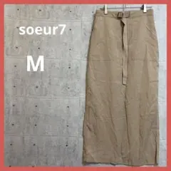 スール 7 【M】 フレア タイト スカート ベージュ