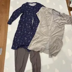 ベルメゾンママ　マタニティパジャマ3点セット