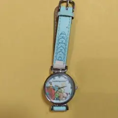 すみっコぐらし アナログ腕時計 水色 中古品