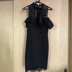 ブラックオフショルダードレス キャバクラ ニュークラ