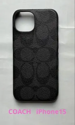 COACH iPhone15ケース ブラック