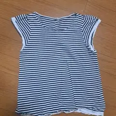 ストライプ Tシャツ フレンチスリーブ