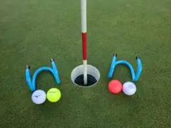 コバルトブルー　ゴルフカートに簡単セットしてサブバックを吊るすホルダー