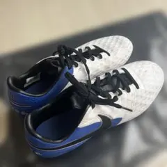 Nike Tiempo スパイクシューズ ホワイト/ブルーUS10 28cm