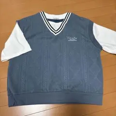 新品　Radiantly Vネック　Tシャツ ブルーグレー　女の子　可愛い