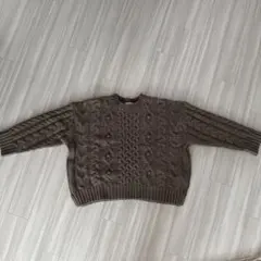 urban researchブラウン ケーブルニット セーター