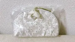 【新品未使用品】コスメデコルテ　花柄刺繍　ポーチ　小物入れ