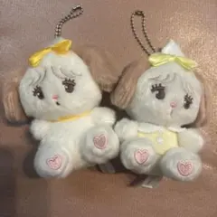 mikko スフレ ガチャ ２個セット ぬいぐるみ キーホルダー