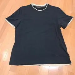【キズあり】MONCLER ネイビー クルーネック Tシャツ