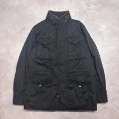 ポロバイ ラルフローレン 中綿ジャケット ブルゾン 古着 M 黒 17383