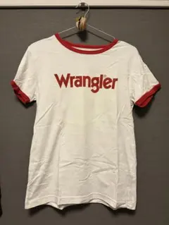 Wrangler リンガーTシャツ ホワイト レッド ロゴのサムネイル