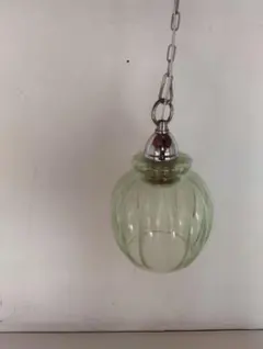 薄緑色 ガラス ペンダントライト