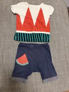 babycheer ベイビーチアースイカ柄 Tシャツとショートパンツ セットのサムネイル