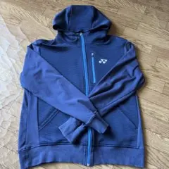 ヨネックス フード付きジャケット ネイビー　バドミントン　パーカー